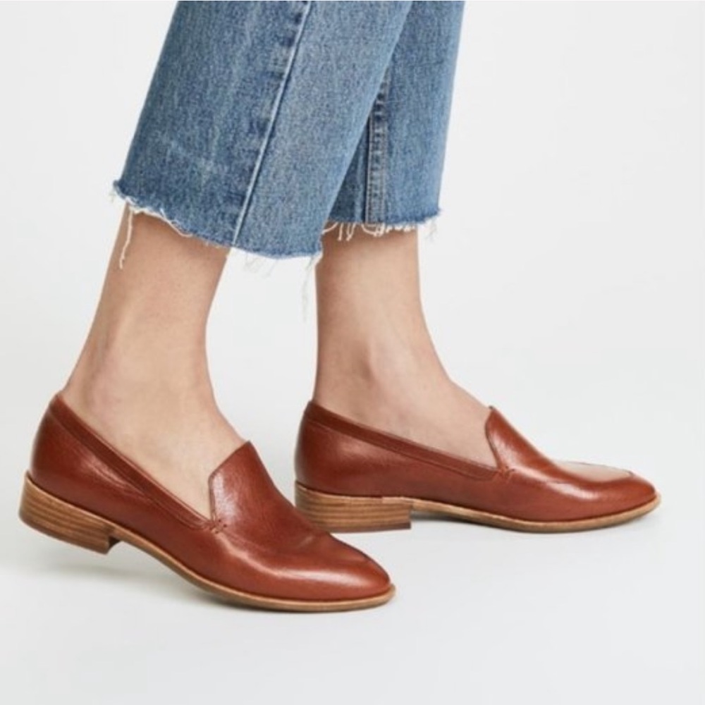 Madewell The Francis Leather Cognac Loafers 7.5